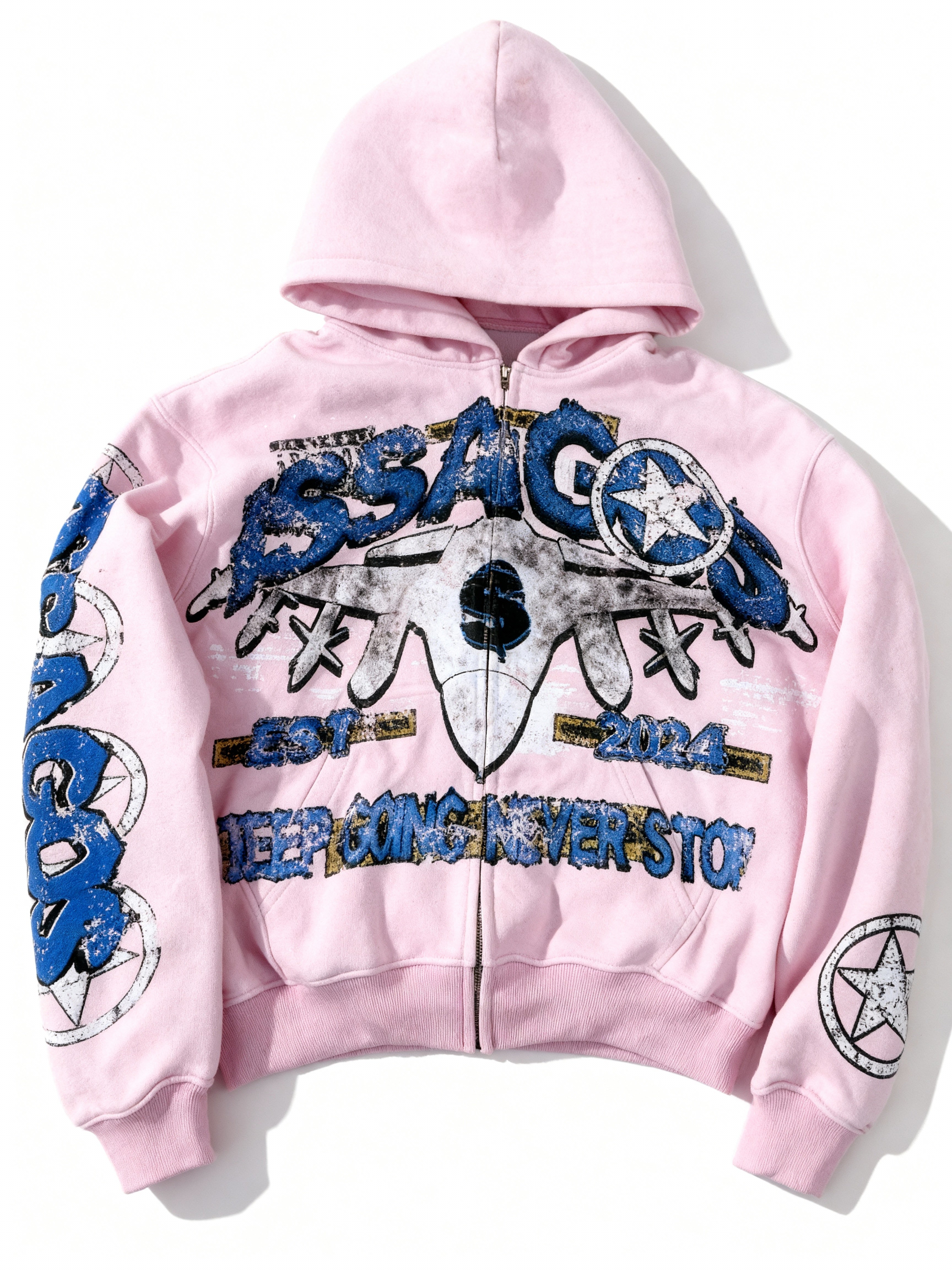 Pink ZIP UP Hoodie